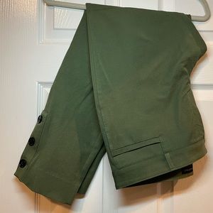 Banana Republic Sloan Pant - Olive with Buttons